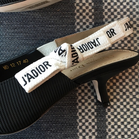 Dior J'Adior Slingback Pump on Black Size 40 - Picture 4 of 7